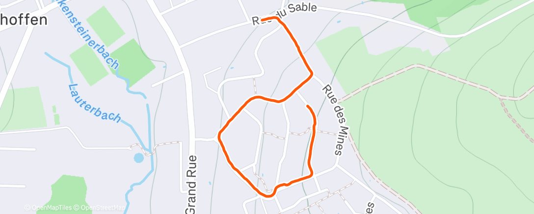 Map of the activity, Ça caille sec chez les alsaciens