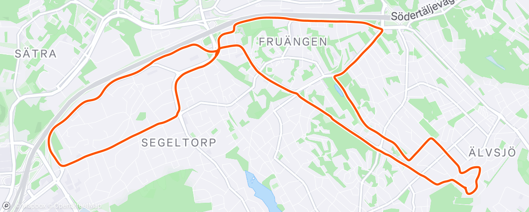 Map of the activity, Dog-jogg
