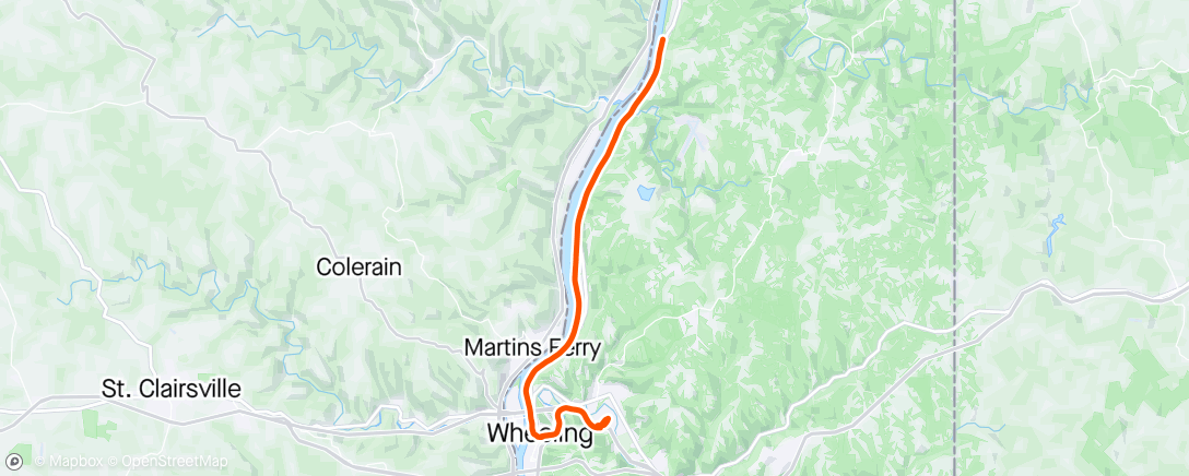 Map of the activity, Spin up and down the River