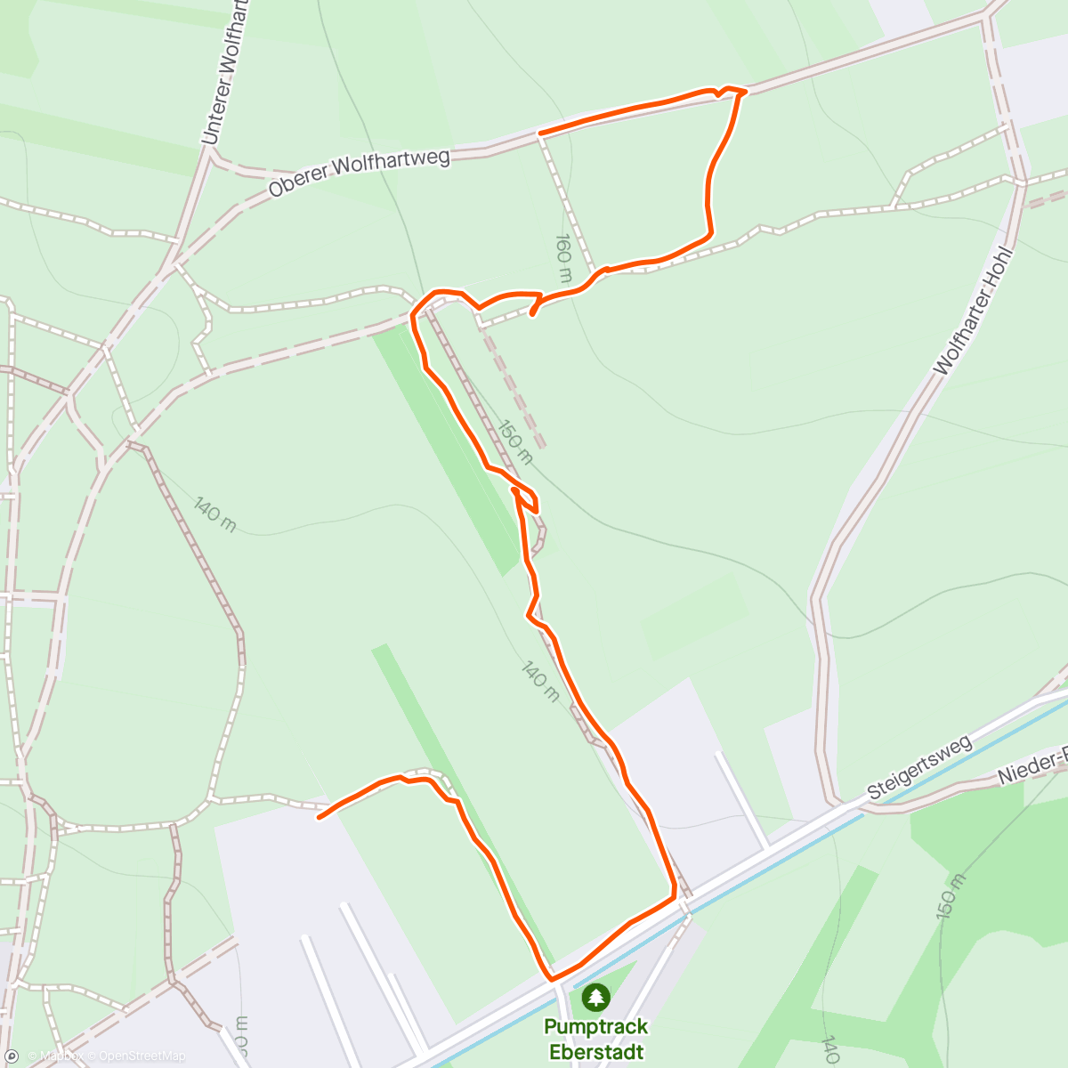Map of the activity, Osterspaziergang