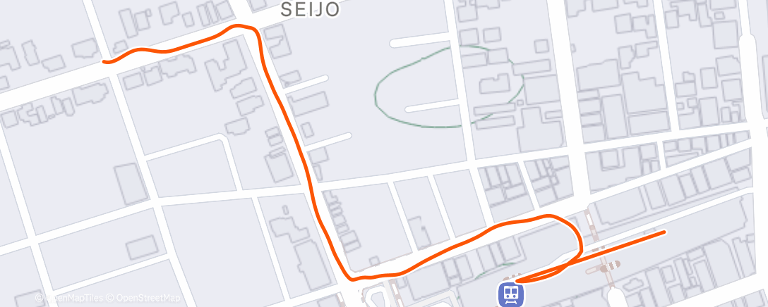 Map of the activity, 午後のランニング