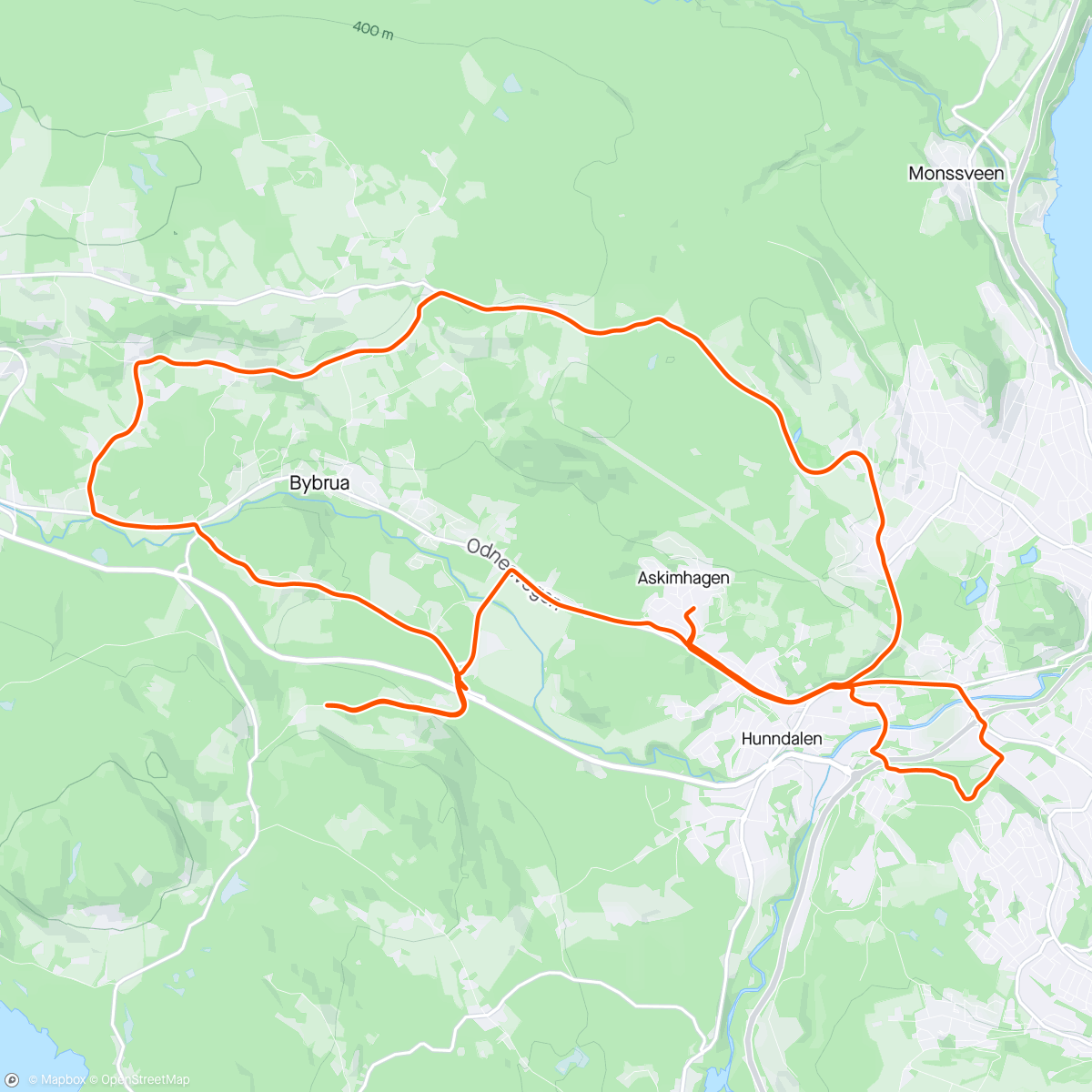 Map of the activity, Fellestrening RGSK 14mann!👏 6*4min