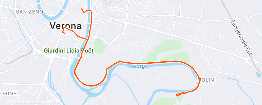 アクティビティ「5km threshold rest steady」の地図