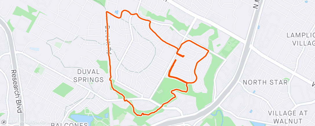 Map of the activity, Another Run