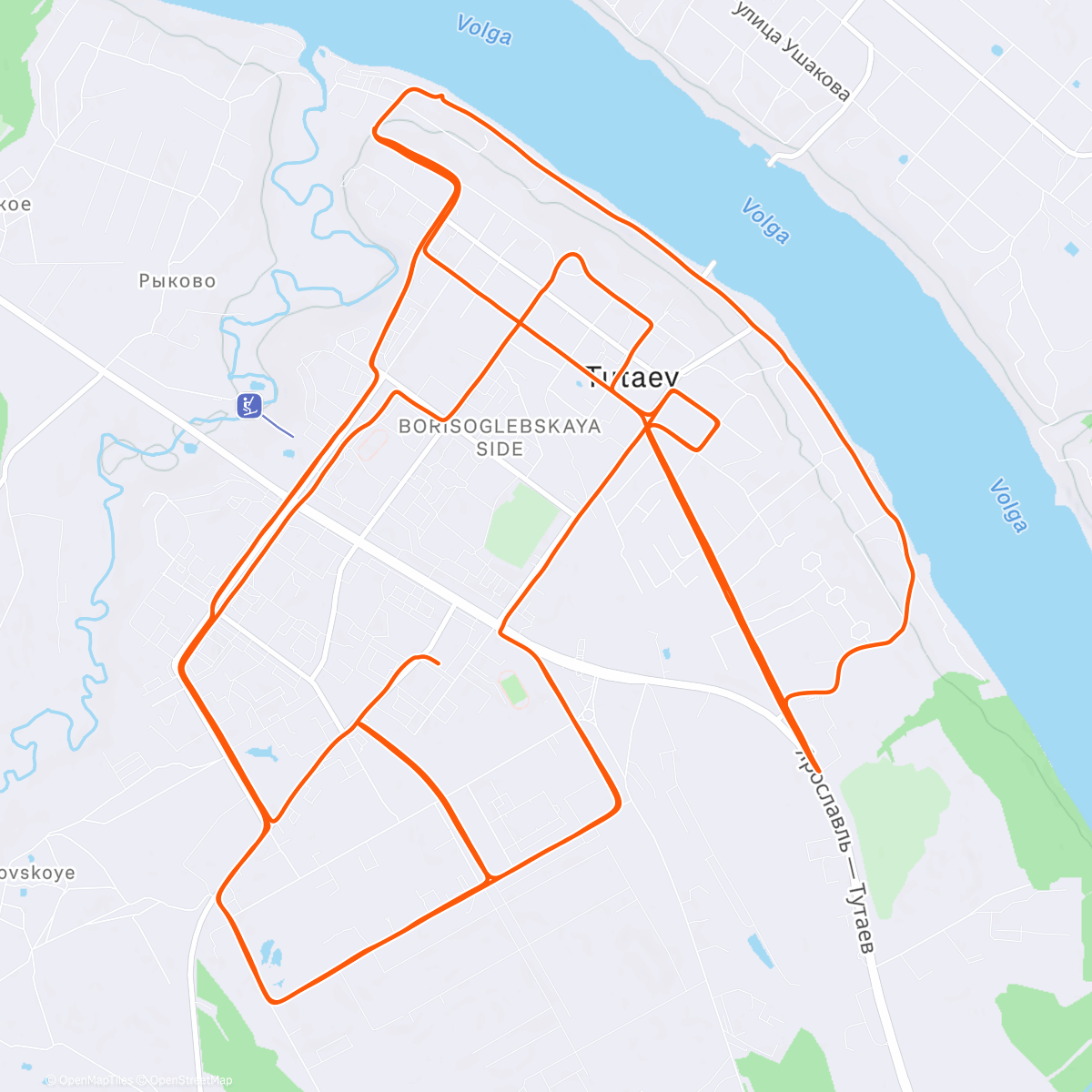 Map of the activity, ✅ 156 км — неделя
✅ 37 км — воскресный лонг