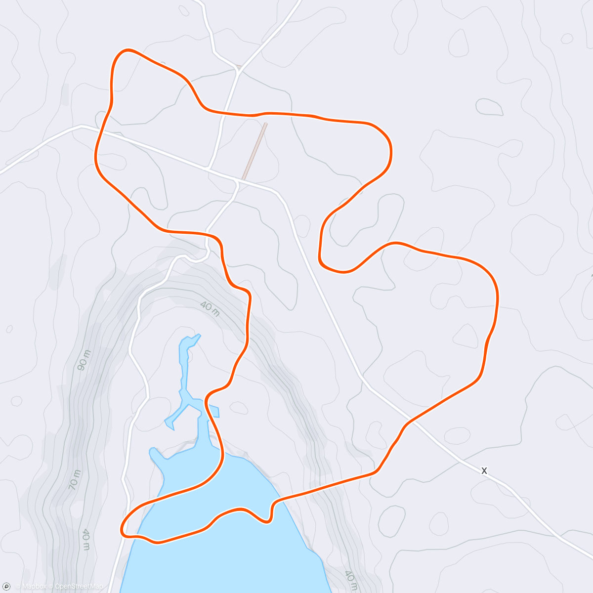 Map of the activity, Zwift - Endurance w/ Tempo Intervals in Makuri Islands
