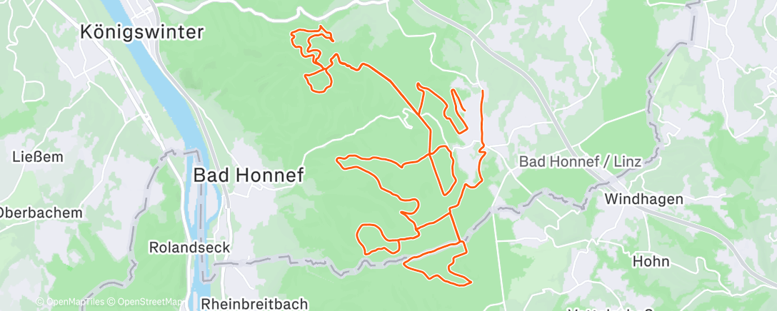 Map of the activity, Siebengebirgsmarathon | Marathon No. 15 ⭐️🙌