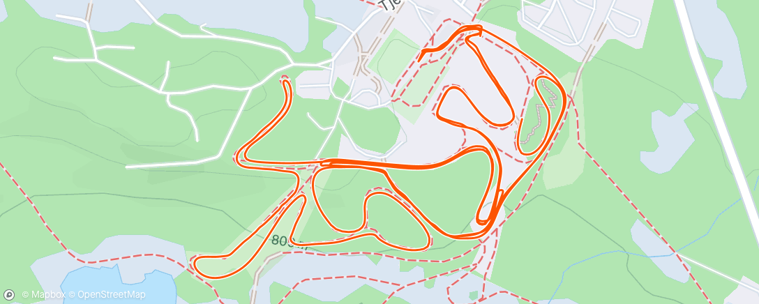 Map of the activity, Lunch Nordic Ski