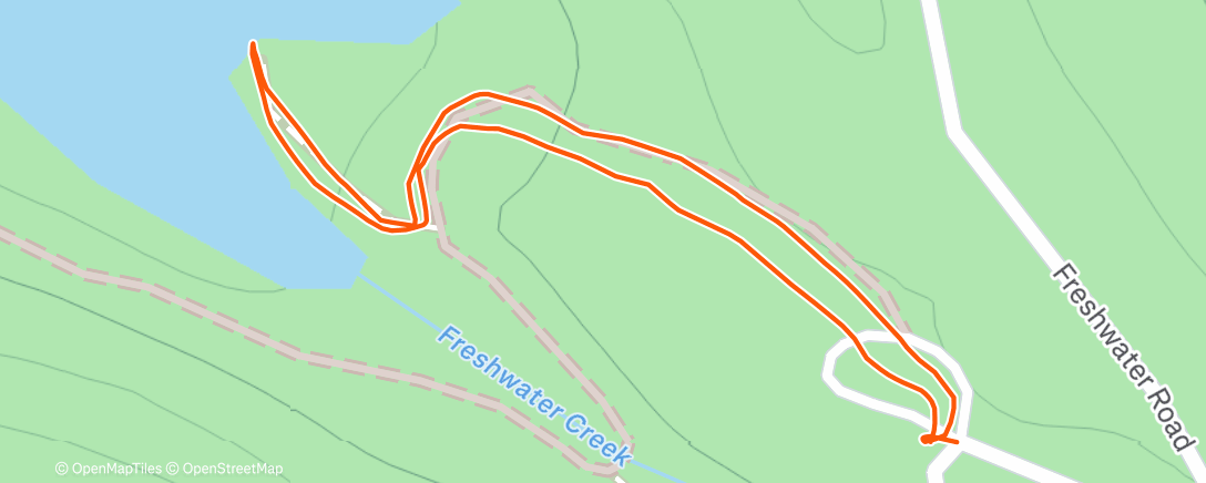 Map of the activity, Morning Walk