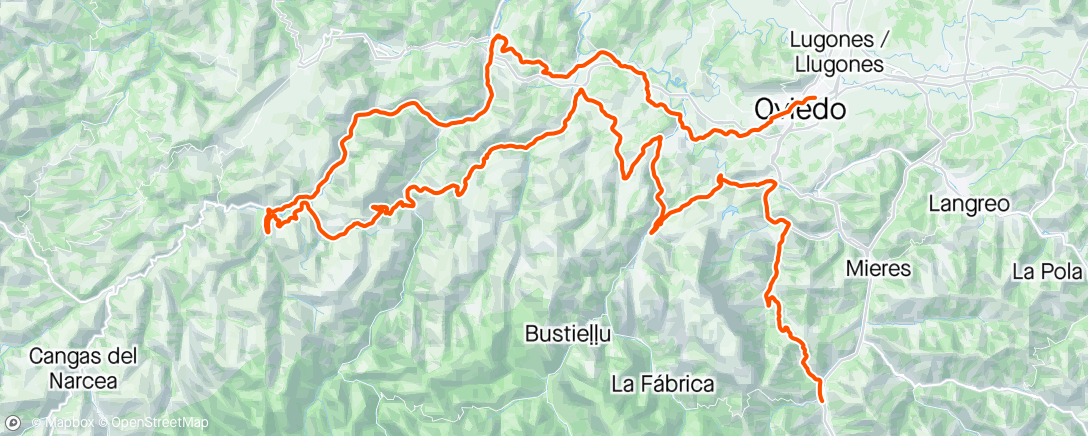 Map of the activity, Vuelta Asturias 🇪🇸