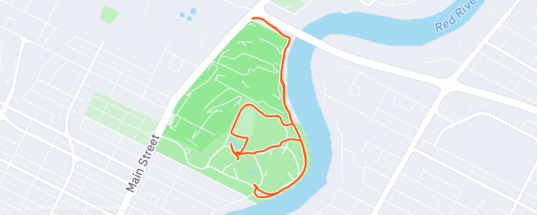 Map of the activity, Afternoon Walk