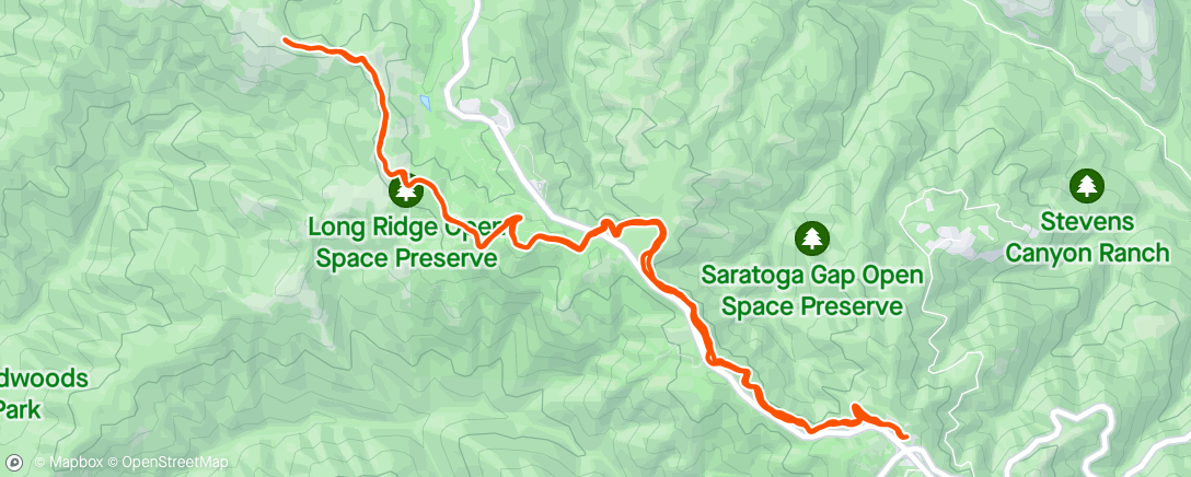 Map of the activity, SSaratoga gap