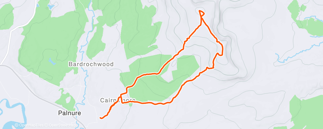 Map of the activity, Morning Workout