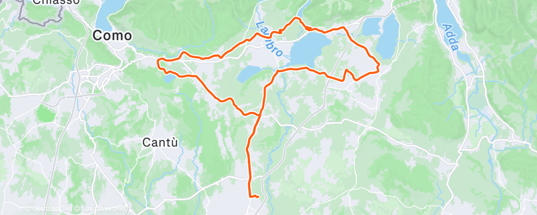 Карта физической активности (Morning Ride)