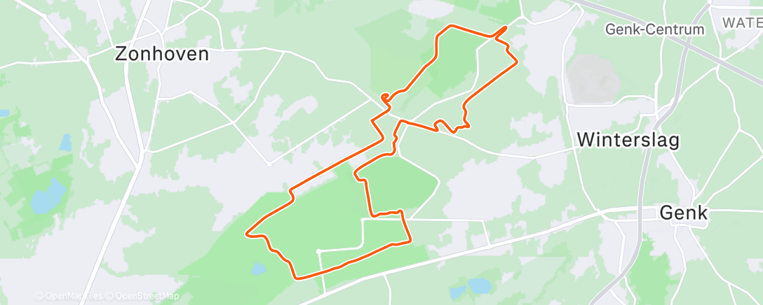 Map of the activity, " Gravel baantjes "