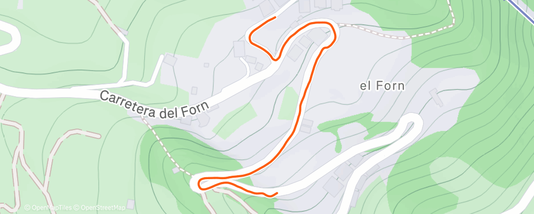 Map of the activity, Randonnée le matin
