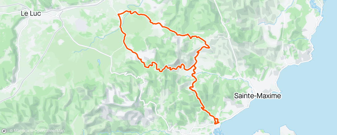 Map of the activity, Tour de France- sud...