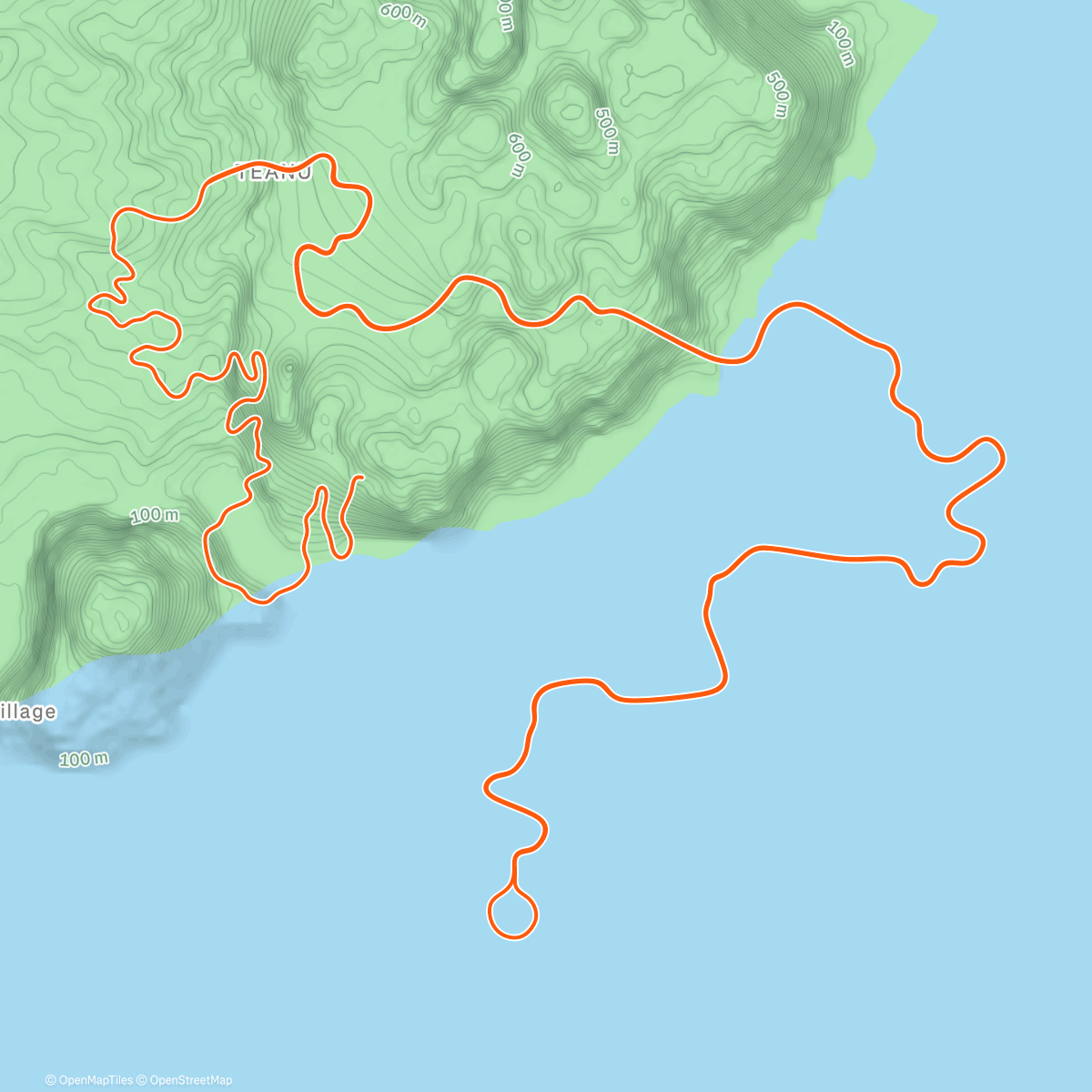 Map of the activity, Zwift - Threshold Efforts Bike on Tempus Fugit in Watopia