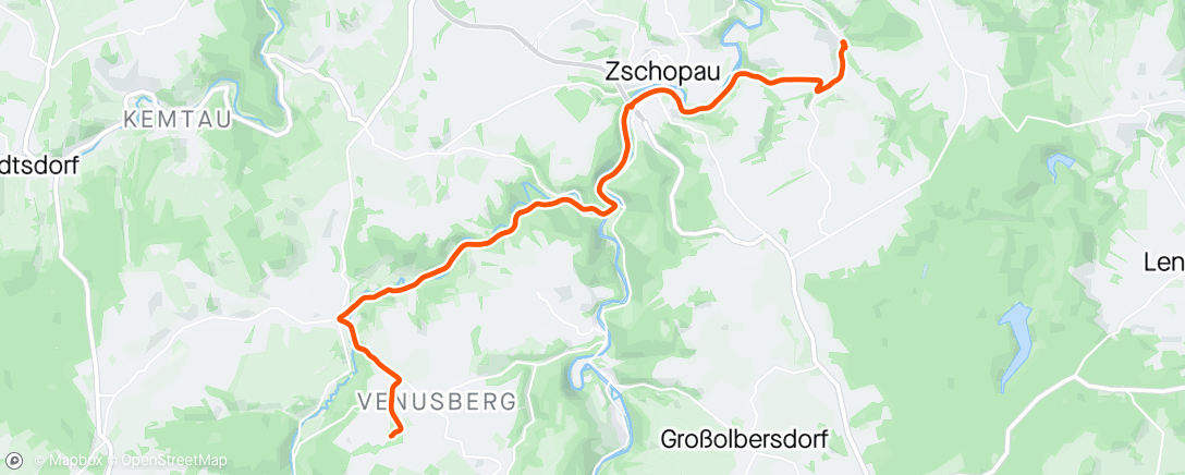 Map of the activity, Fahrt am Nachmittag