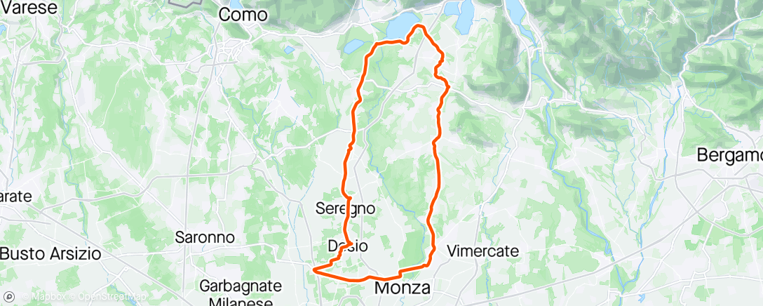 Map of the activity, Giro dell’ora di pranzo