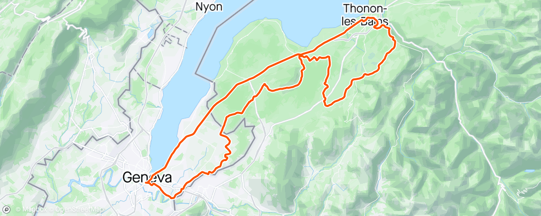 Map of the activity, IS Ride