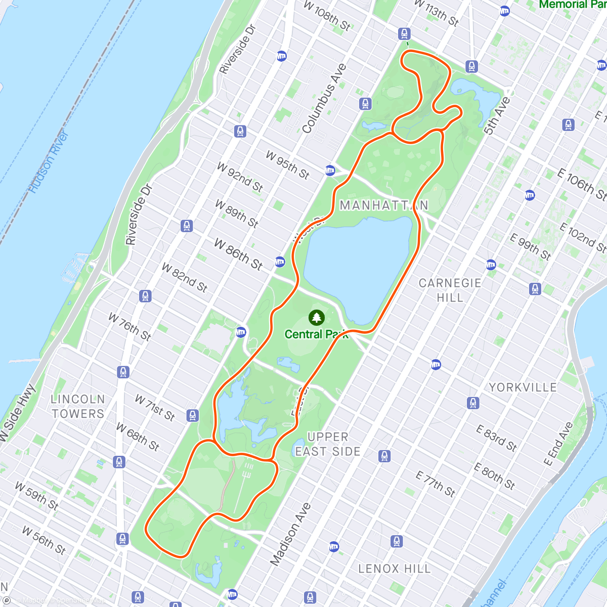 アクティビティ「Zwift - Astoria Line 8 in New York」の地図