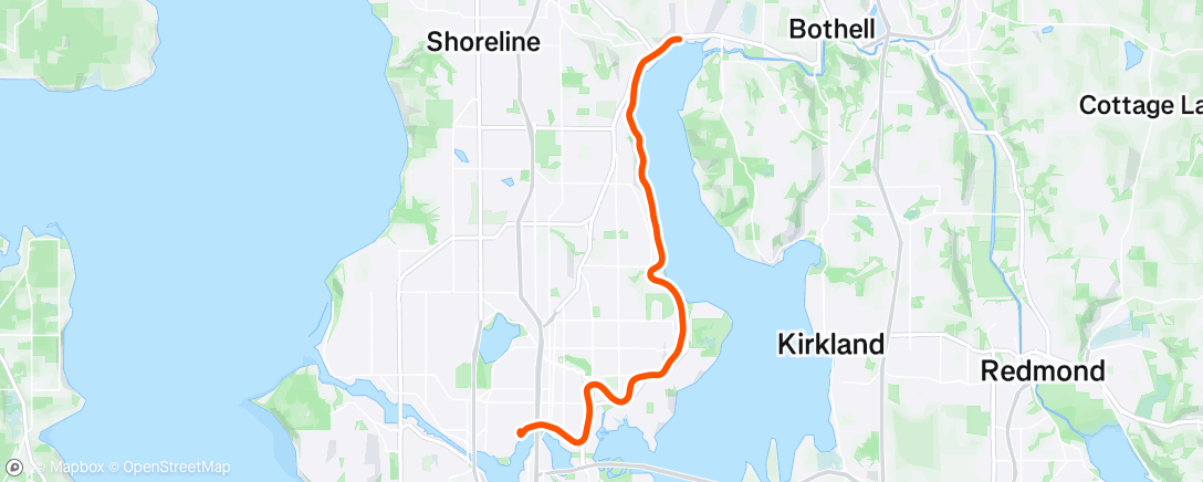 Map of the activity, Afternoon Ride