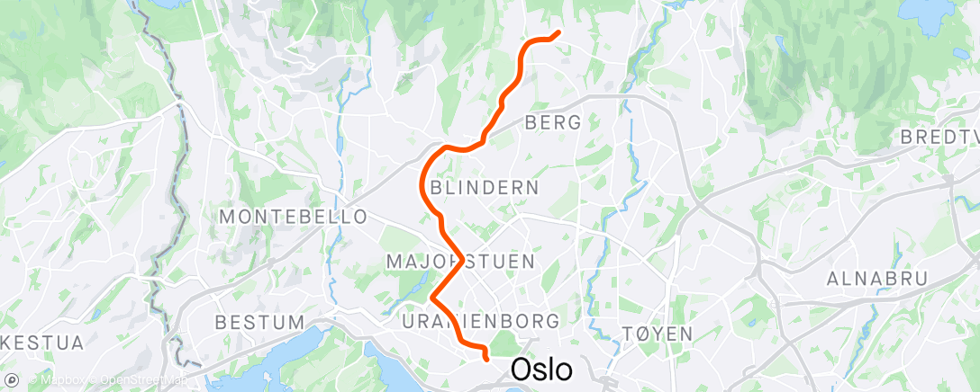 Map of the activity, Morning Ride