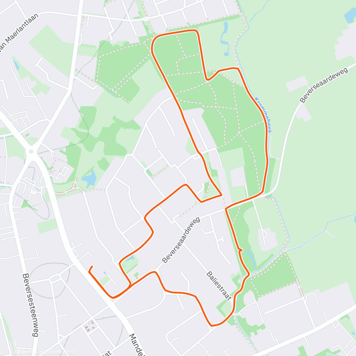 Mappa dell'attività ❄️ Ochtendwandeling ❄️