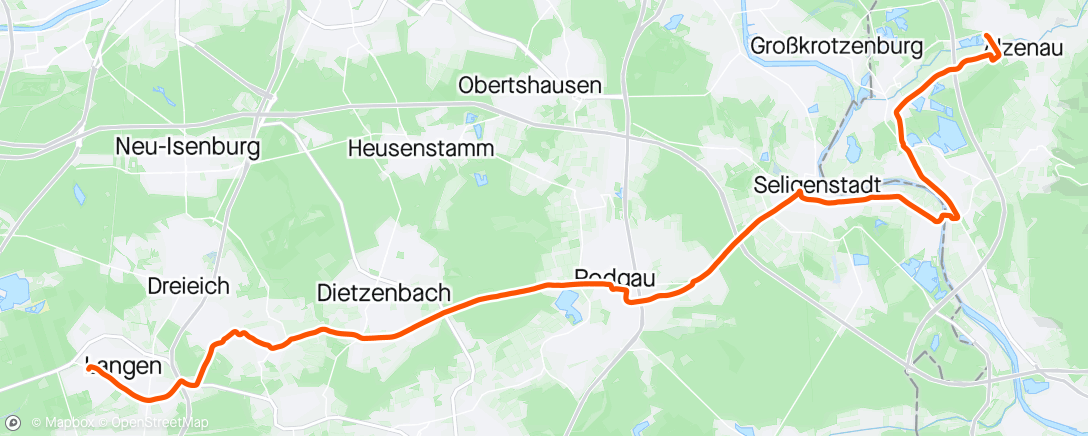 Map of the activity, Heimweg mit Notbereifung