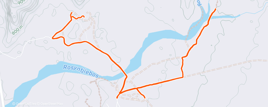 Mappa dell'attività Afternoon Run