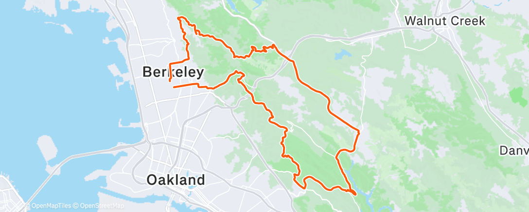 Map of the activity, Afternoon Ride