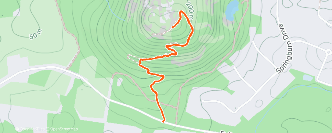 Map of the activity, Mt Ngungun with Verity