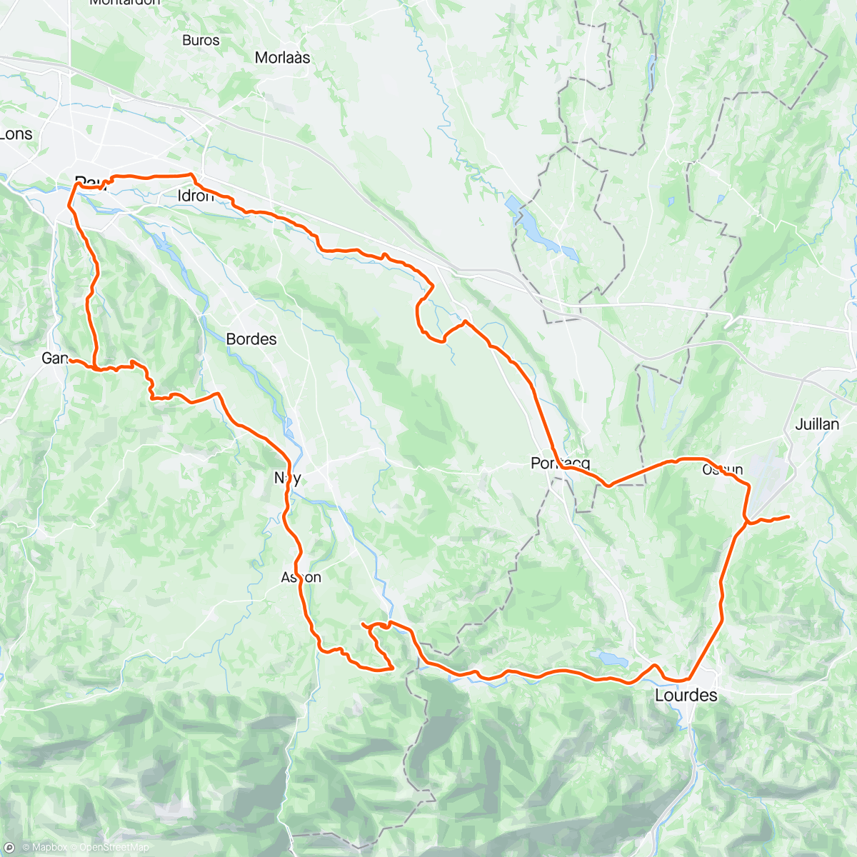 Карта физической активности (Pau)
