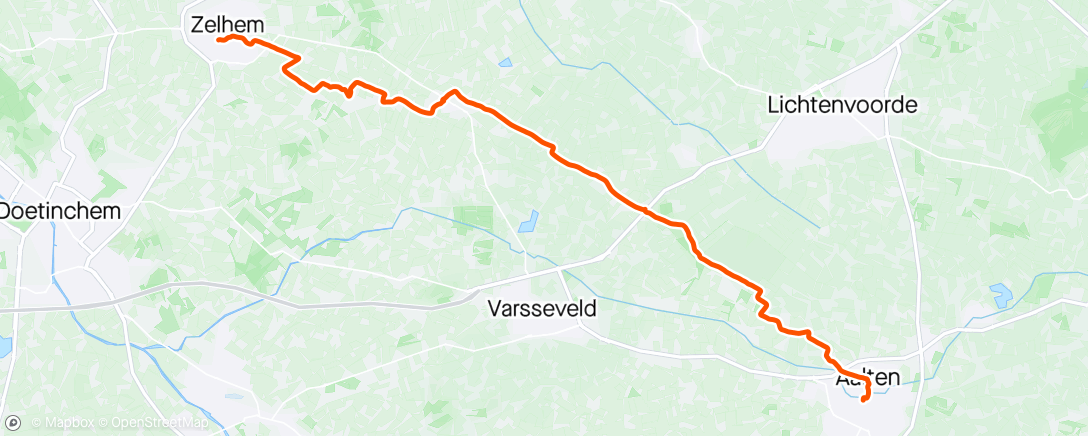 Mappa dell'attività Enkeltje Aalten, over het Ludgerpad,etappes 16, 17, 18.