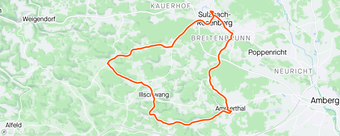 Map of the activity, TC Regenrunde