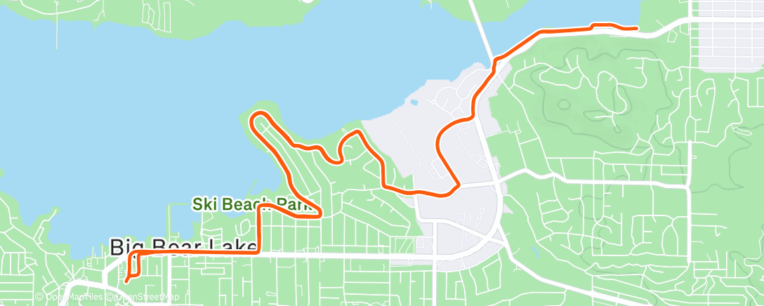 Map of the activity, Lunch Run