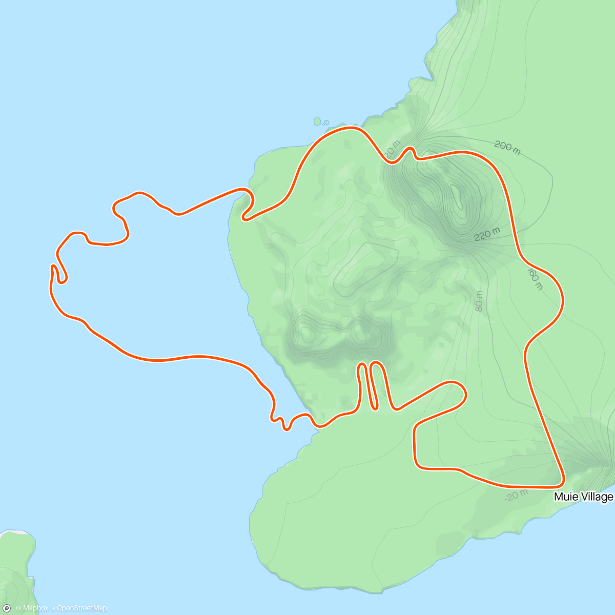 Map of the activity, Zwift - Nathan Martin's Meetup on Volcano Flat in Watopia
