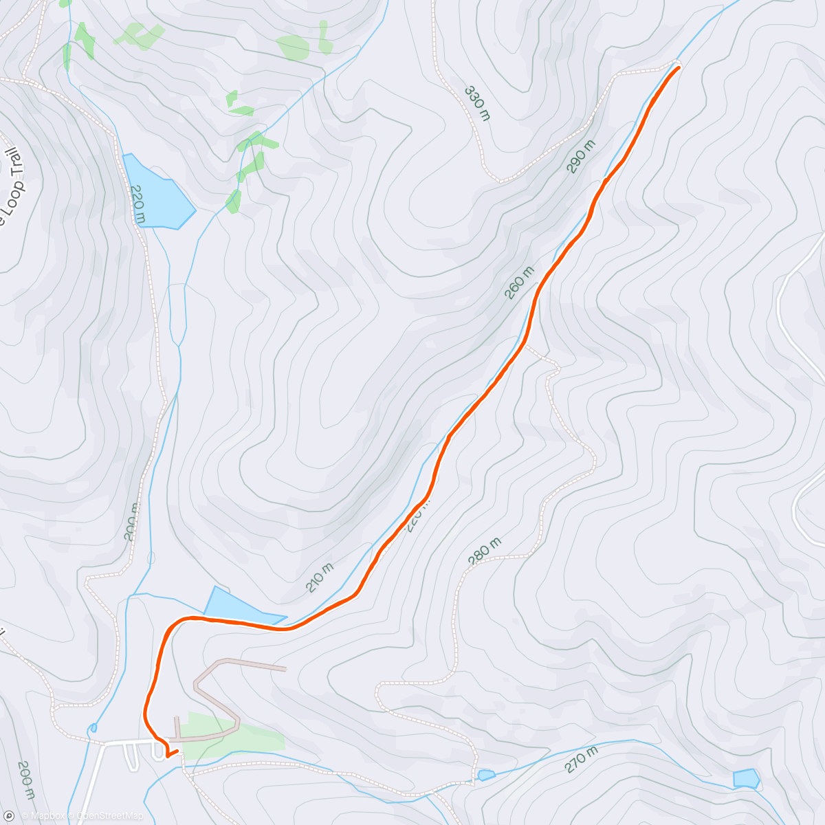 Map of the activity, Short hike: intro to Brushy Peak Regional Preserve