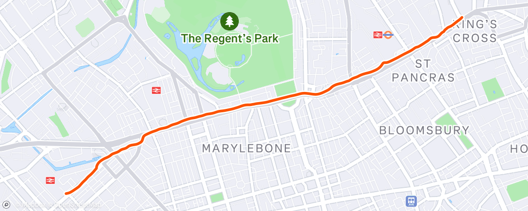 Map of the activity, Stop start