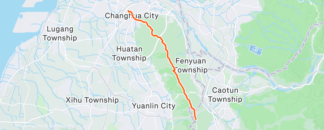 Map of the activity, 12/25鳳山寺-》家