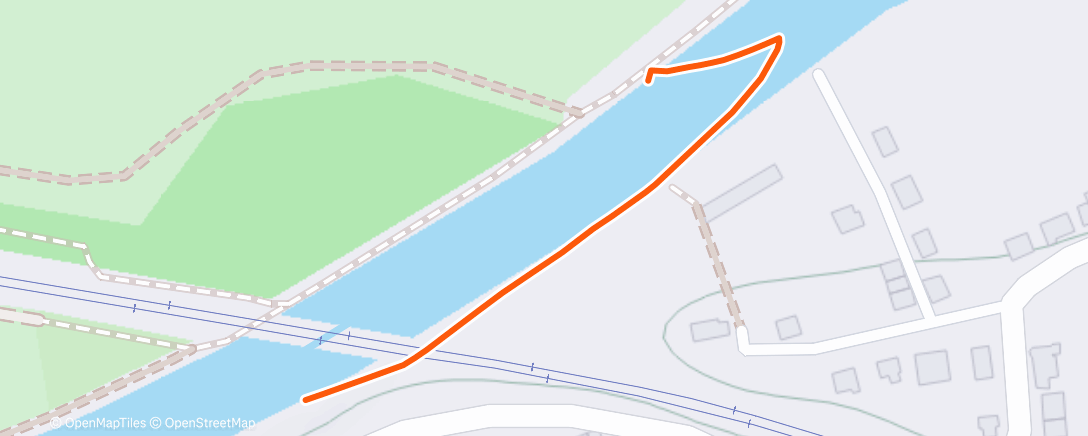 Map of the activity, Namiddagsessie trailrunning