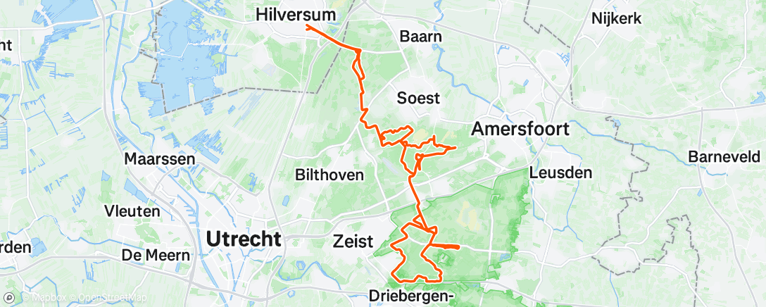 Map of the activity, Mtb rit met 3 collega’s.  Lekker gereden, bijgepraat. Wilde de 100 halen maar dit was genoeg.