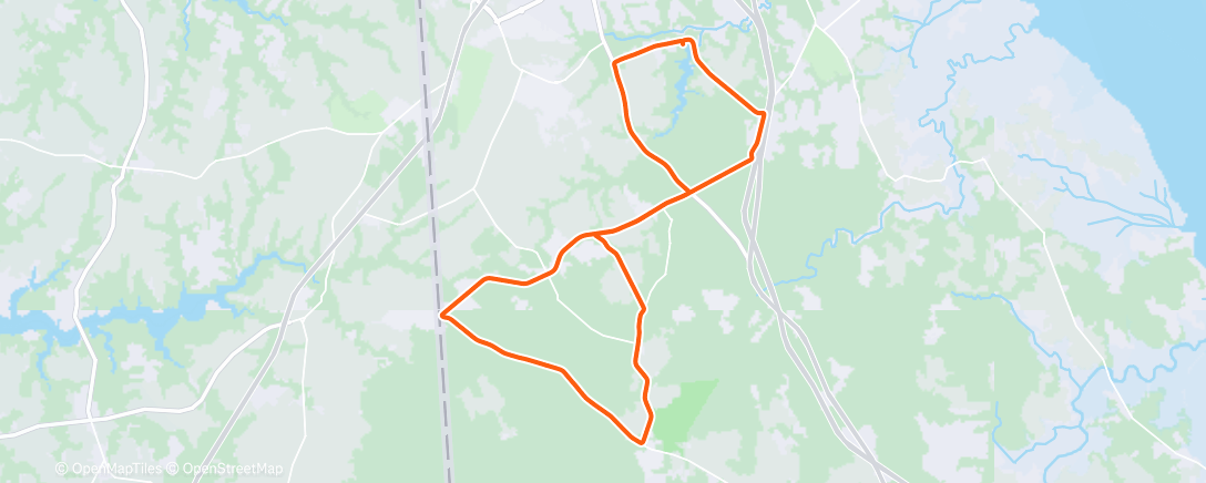 Map of the activity, Afternoon Ride