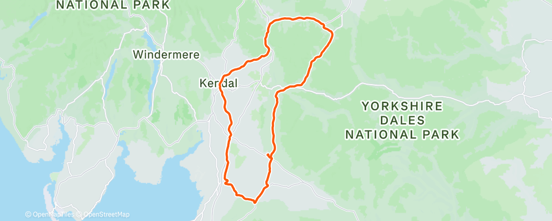 Map of the activity, Morning Ride