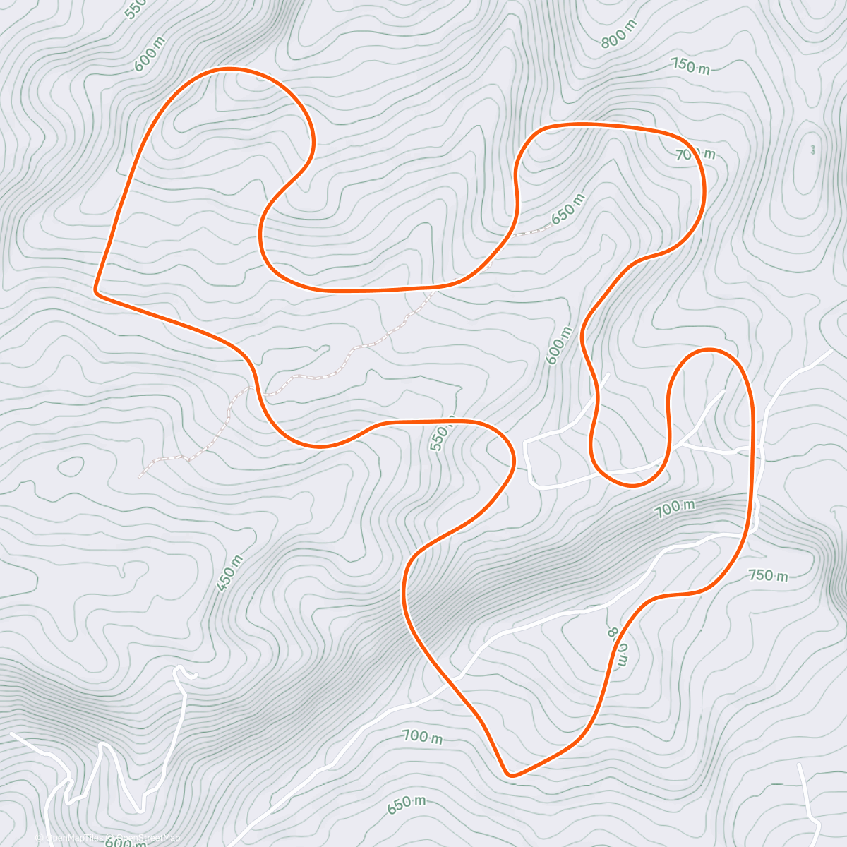 Map of the activity, Florencia Virtuelles Radfahren