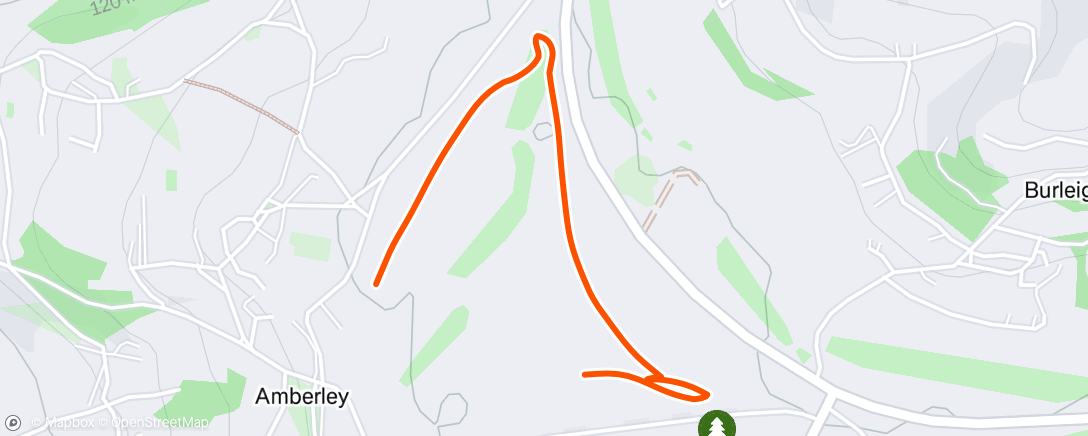 Map of the activity, Morning Walk with BeBe