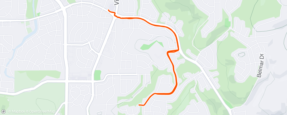 Map of the activity, Morning Walk with Mom