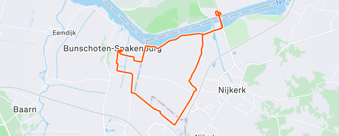 Map of the activity, Bijna een uurtje ⏱️