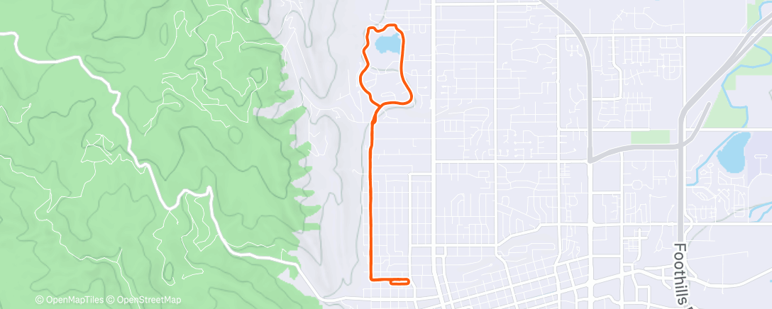 Peta aktivitas, Morning Run